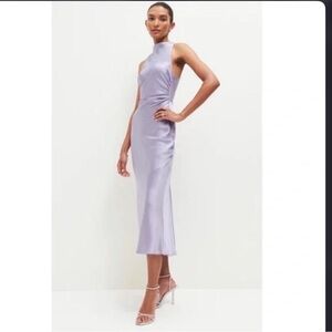 Reformation Lilac Halter Midi Dress